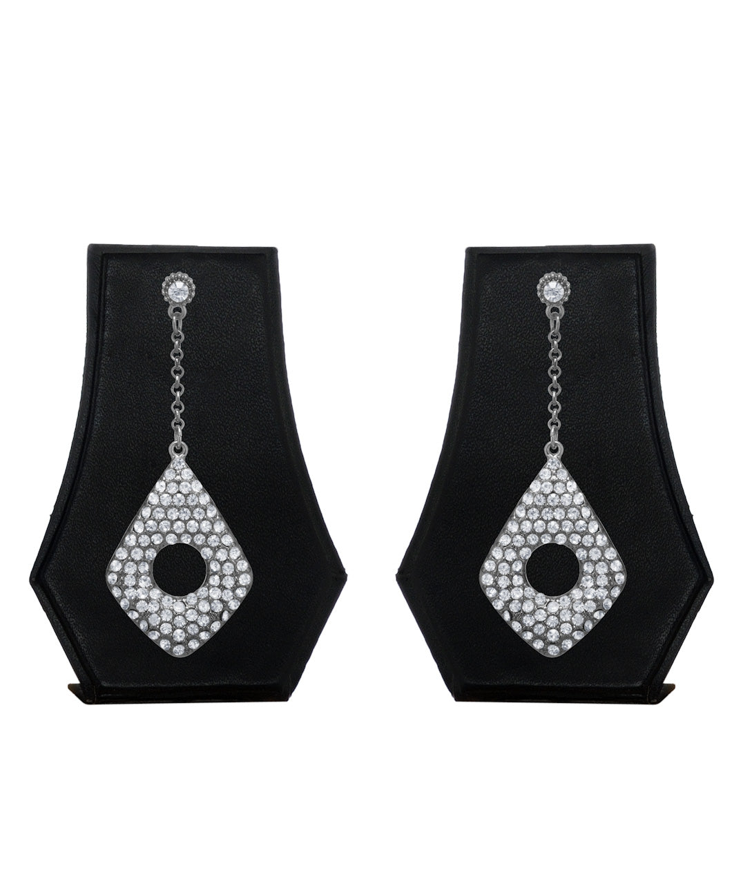 Silver-Plated Alloy Diva Look Stylish Contemporary Earrings - The Pari - Distacart