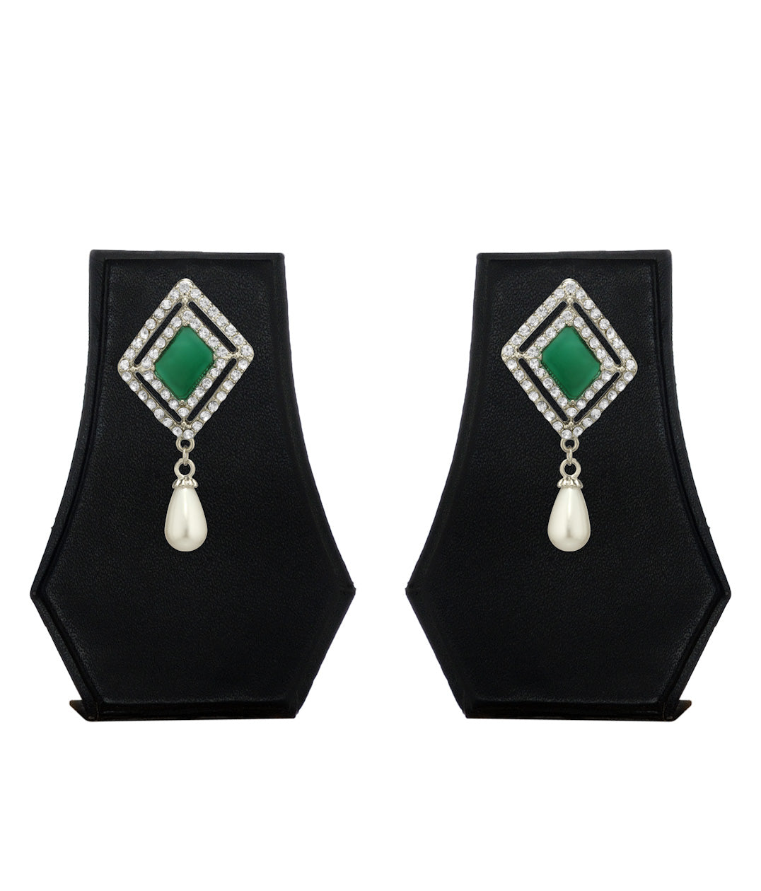 Silver-Plated Alloy Diva Look Stylish Contemporary Earrings - The Pari - Distacart