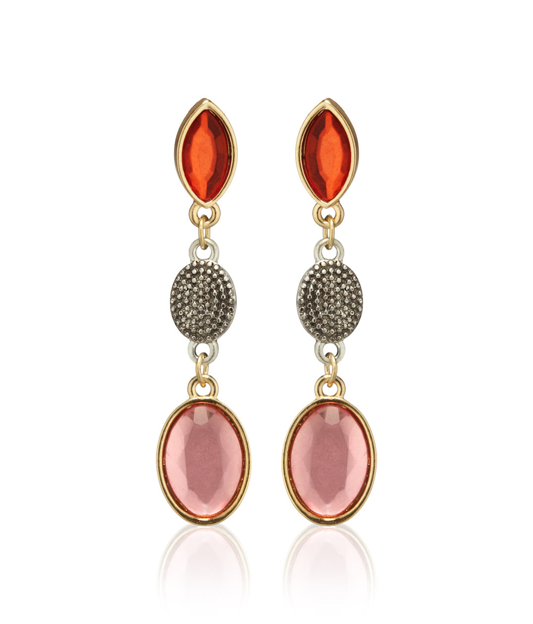 Gold-Plated Alloy Diva Look Stylish Contemporary Earrings - The Pari - Distacart