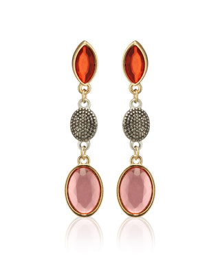 Gold-Plated Alloy Diva Look Stylish Contemporary Earrings - The Pari - Distacart
