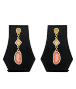 Thumbnail for Gold-Plated Alloy Diva Look Stylish Contemporary Earrings - The Pari - Distacart