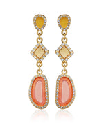 Thumbnail for Gold-Plated Alloy Diva Look Stylish Contemporary Earrings - The Pari - Distacart