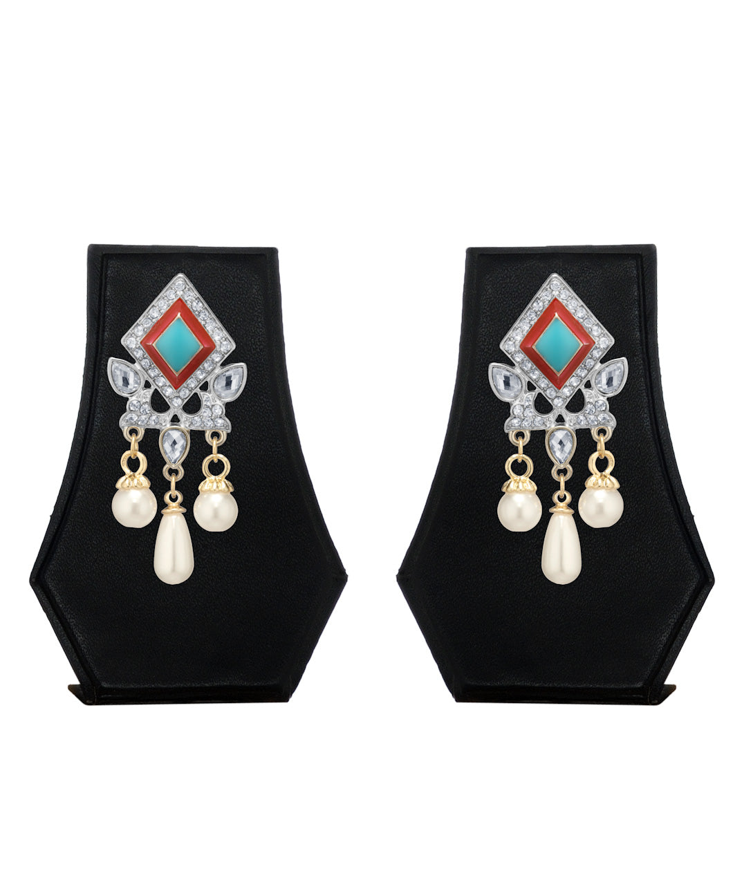 Silver-Plated Alloy Diva Look Stylish Contemporary Earrings - The Pari - Distacart