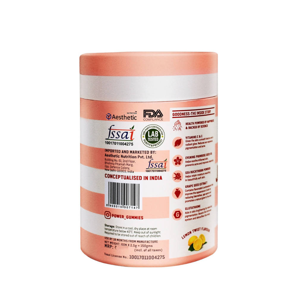 Power Gummies Jaw Dropping Gummies For Skin With Vitamin C - Distacart