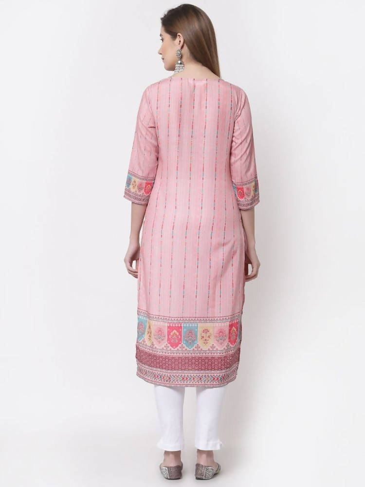 Myshka Multi Color Cotton Printed Kurta