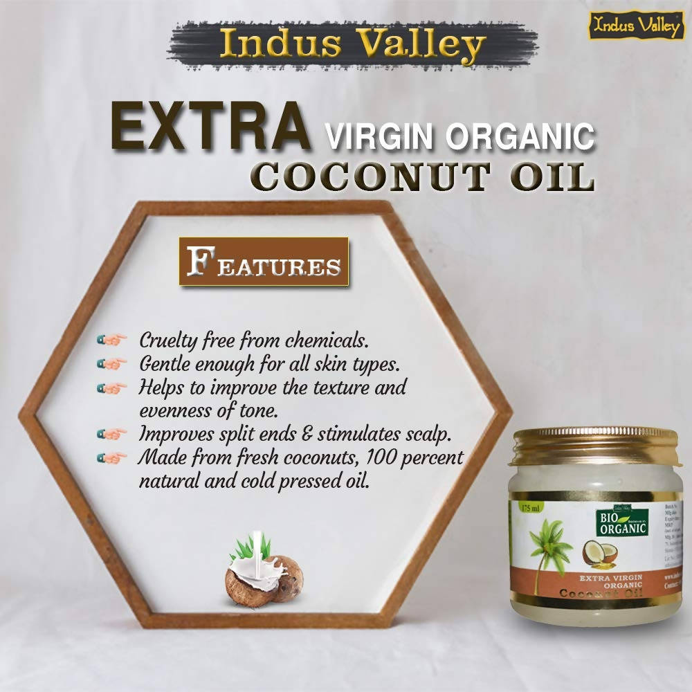 Indus Valley Bio Organic Extra Virgin Organic Coconut Oil