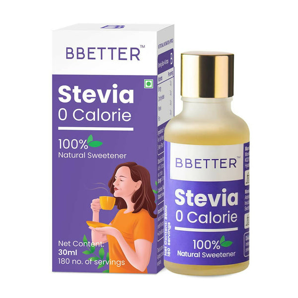 BBETTER Stevia Zero Calorie Drops Natural Sweetener - Distacart