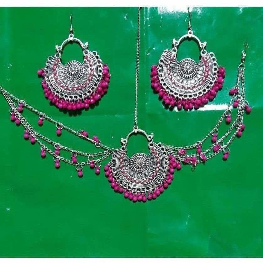 Latest traditional Jwellery set for women Color-Pink