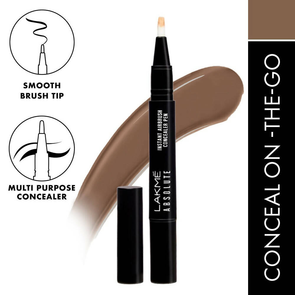 Lakme Absolute Instant Airbrush Concealer Pen - Cocoa - Distacart
