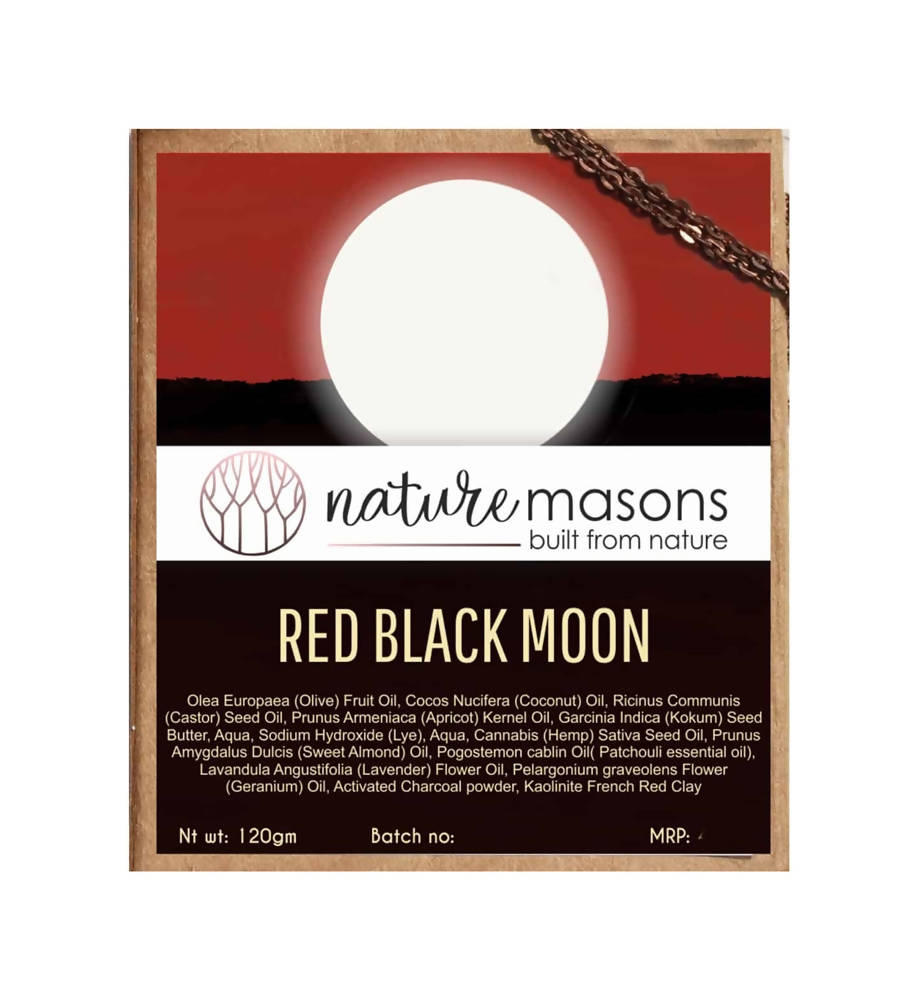 Nature Masons Red Black Moon Artisanal Cold Process Soap - Distacart