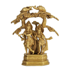 Devlok Radha With Krishna Under Tree Idol