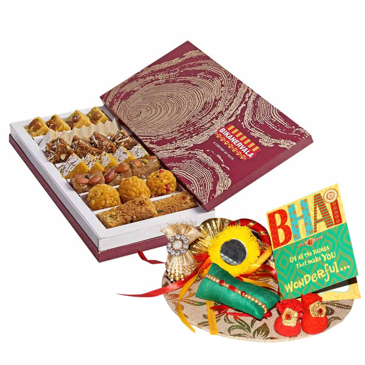 Bikanervala Mix Sweets Rakhi Gift - Distacart