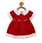 Thumbnail for ChutPut Hand knitted Crochet Santa Dress - Red - Distacart