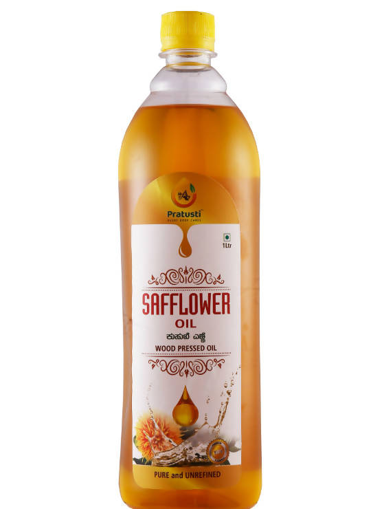 Pratusti Wood Pressed Safflower Oil - Distacart