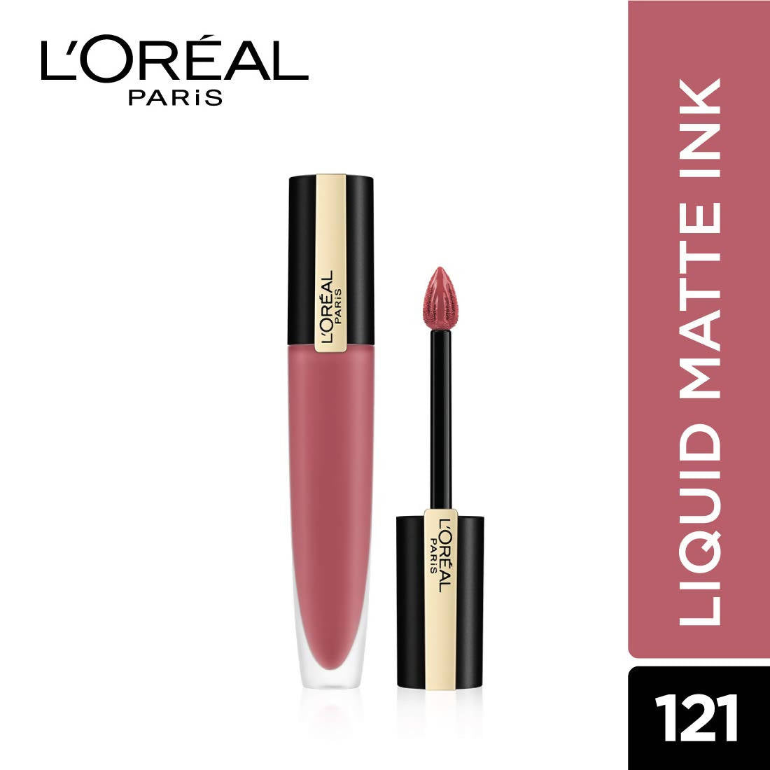L'Oreal Paris Rouge Signature Matte Liquid Lipstick - 121 I Choose - Distacart