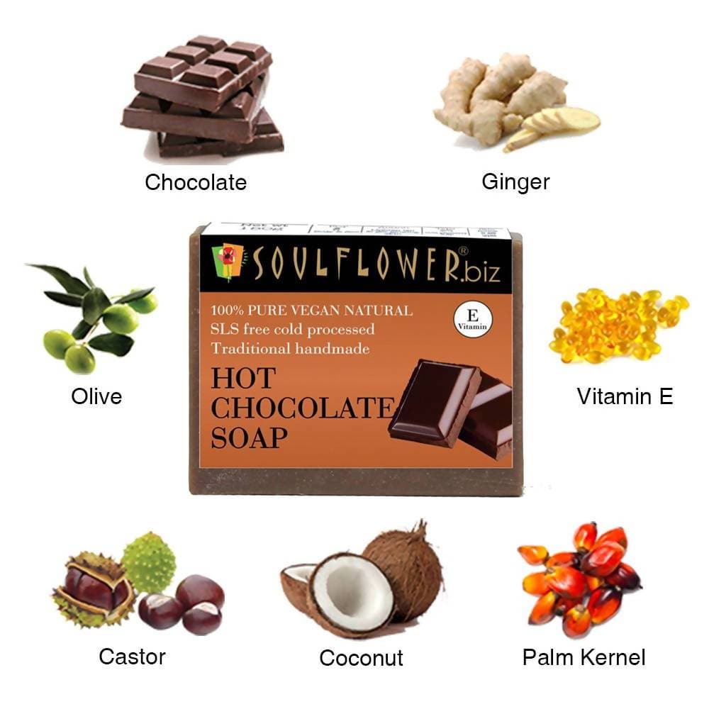 Soulflower Handmade Hot Chocolate Soap - Distacart
