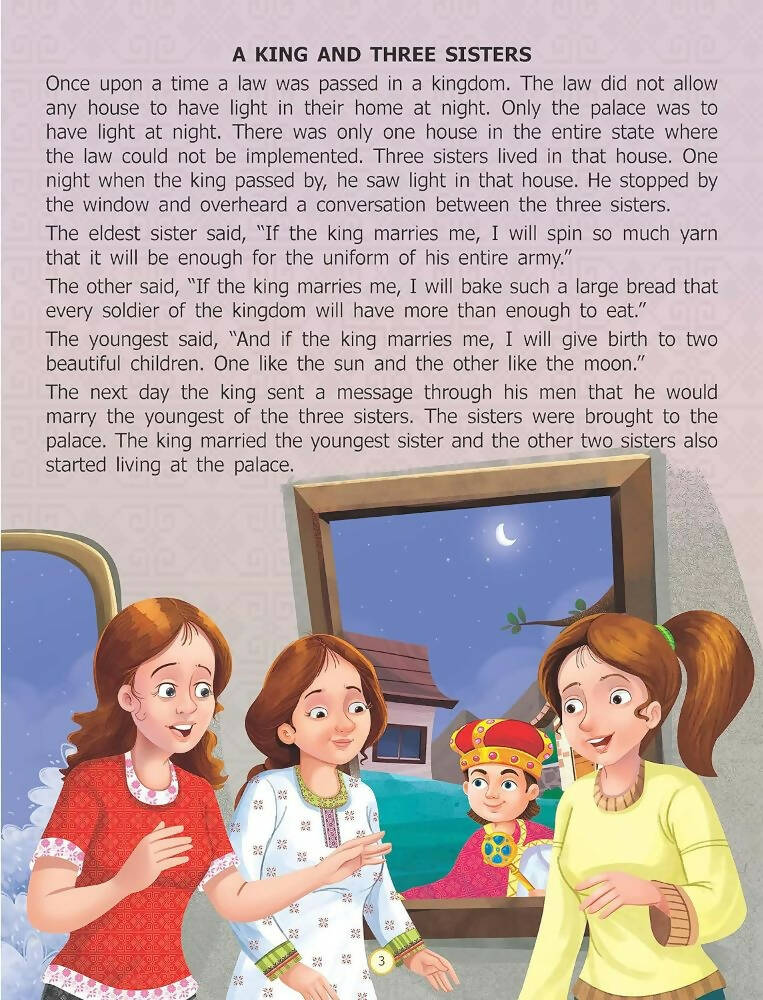 Dreamland The King and Three Sisters - Around the World Stories for Children Age 4 - 7 Years - Distacart