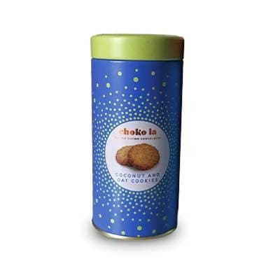 Choko La Egg less Cookies Gifting Hamper Coconut & Oat, Fudge Tin Set