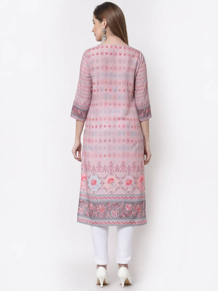 Myshka Multi Color Pure Cotton Printed Kurta
