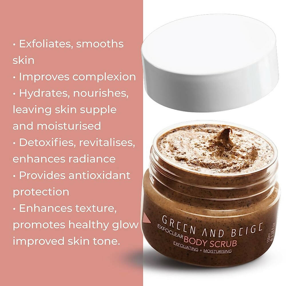 Green And Beige Exfoclear Body Scrub - Distacart
