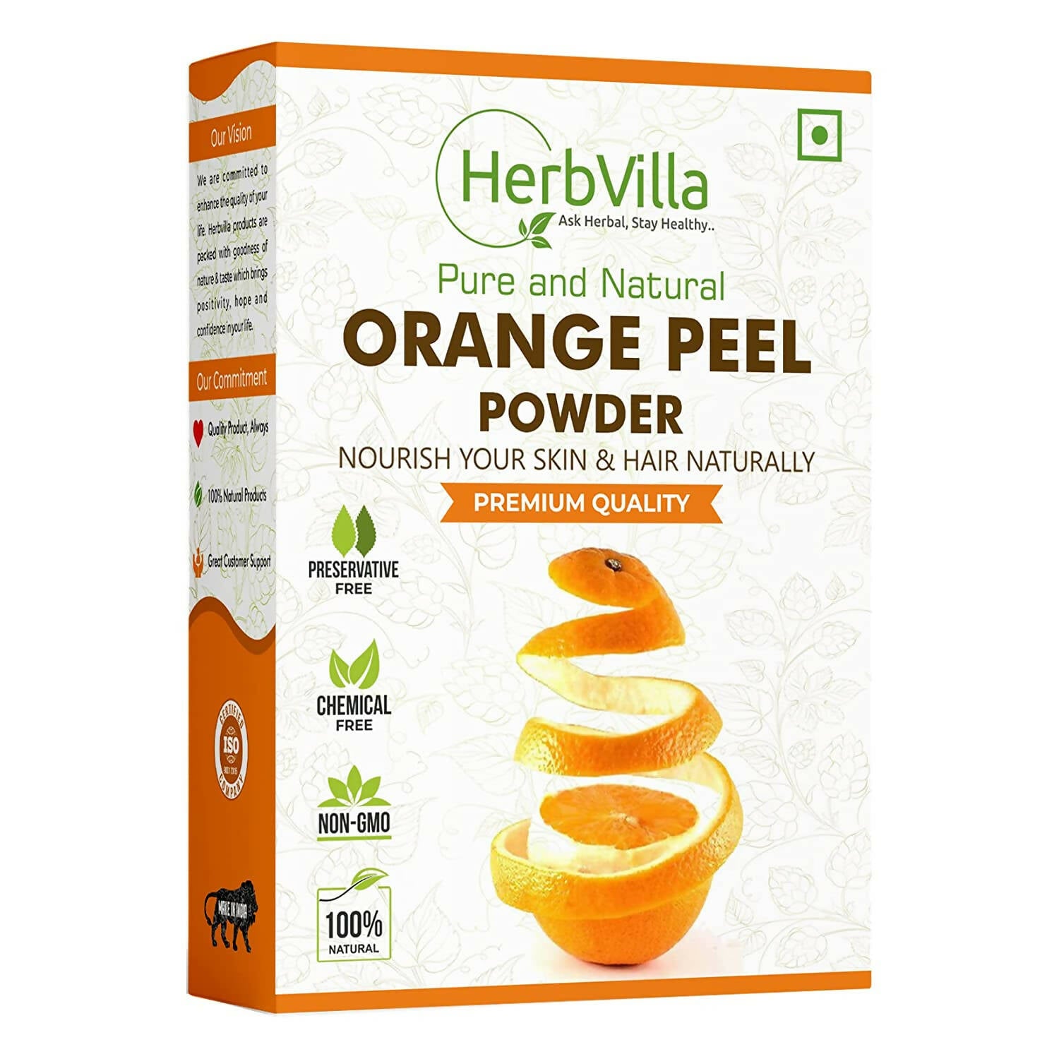 Herbvilla Orange Peel Powder - Distacart