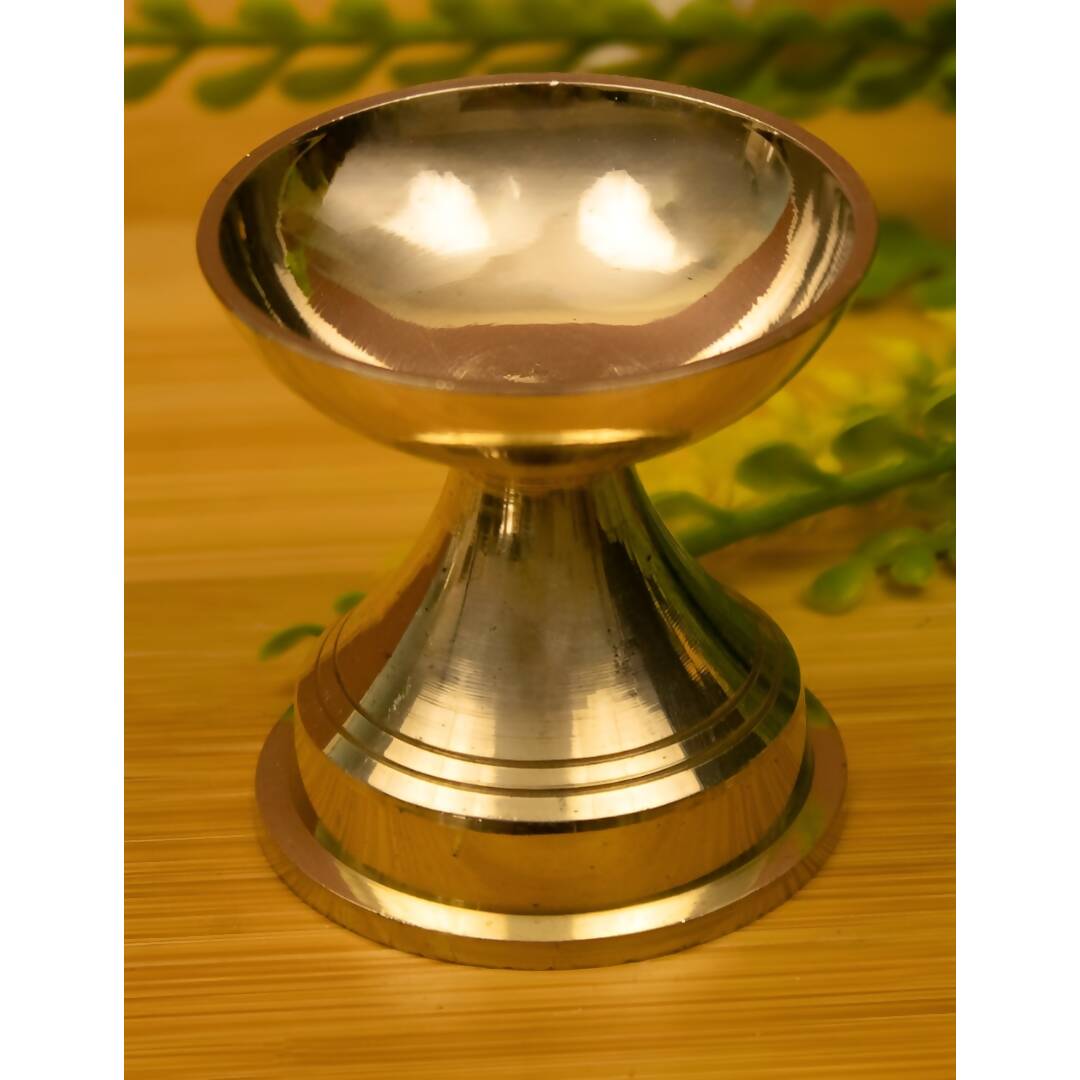 Spillbox Gold-Toned Brass Niranjan Deep Pooja Essential - Distacart