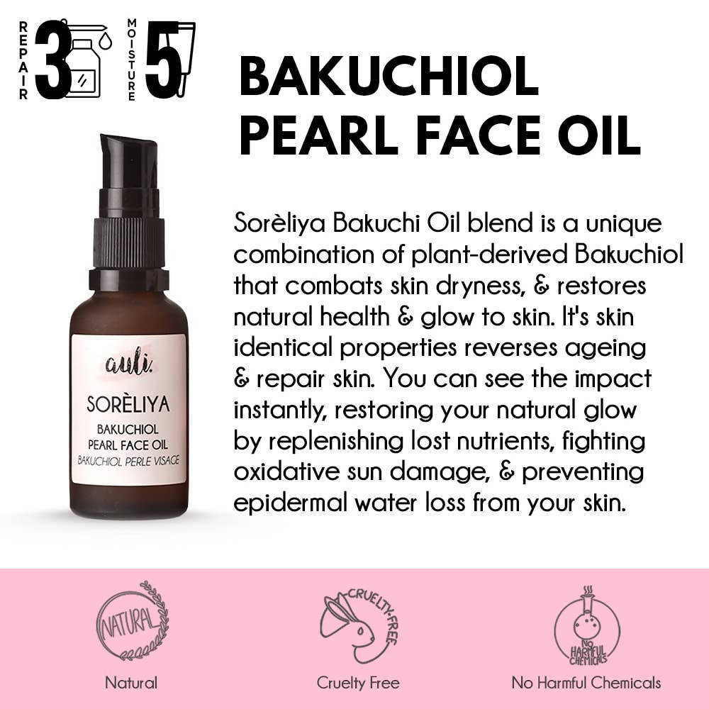 Auli Soreliya Bakuchiol Pearl Anti-Ageing Face Oil - Distacart