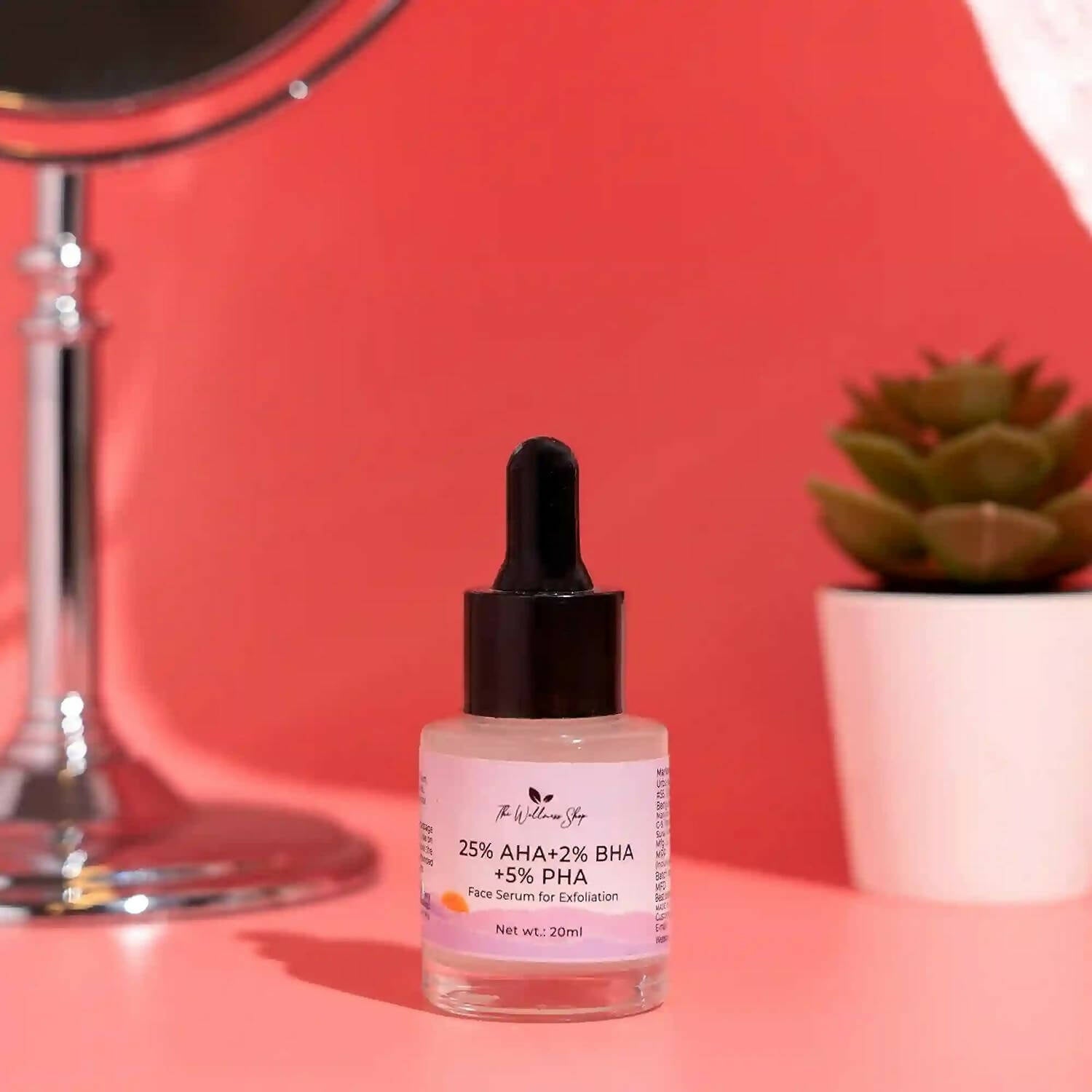 The Wellness Shop 25% AHA + 2% BHA + 5% PHA Face Serum - Distacart
