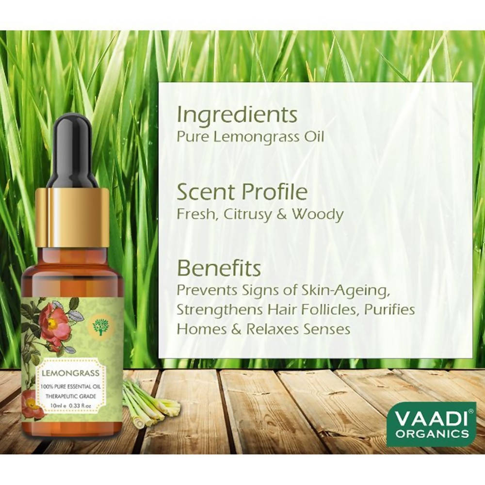 Vaadi Herbals Lemongras Oil Therapeutic Grade - Distacart