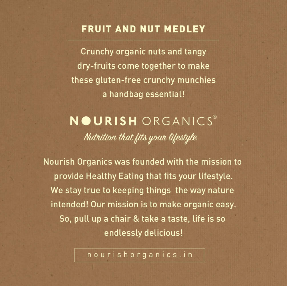 Nourish Organics Fruit and Nut Medley benefits