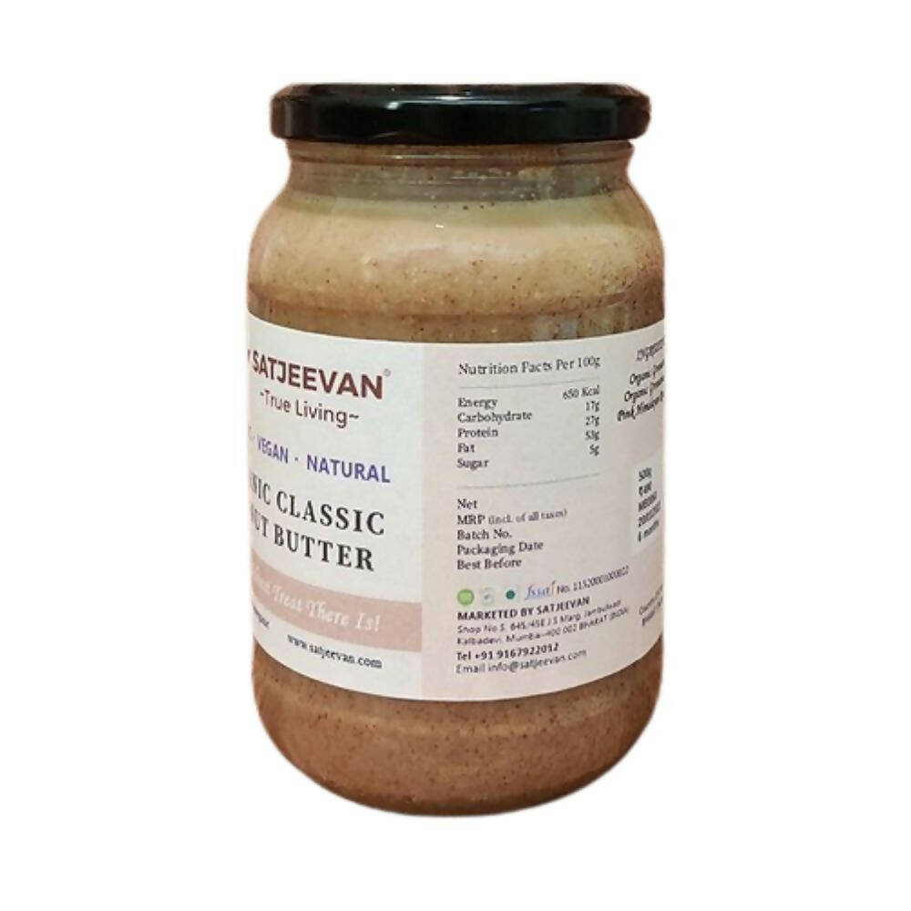 Satjeevan Organic Classic Peanut Butter - Distacart