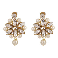 Thumbnail for Mominos Fashion Trendy Gold-Plated with Stone & Pearls Earning  Online