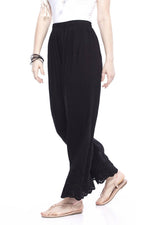 Thumbnail for Mominos Fashion Reyon Cotton Black Embroidery Chikan Palazzo - Distacart