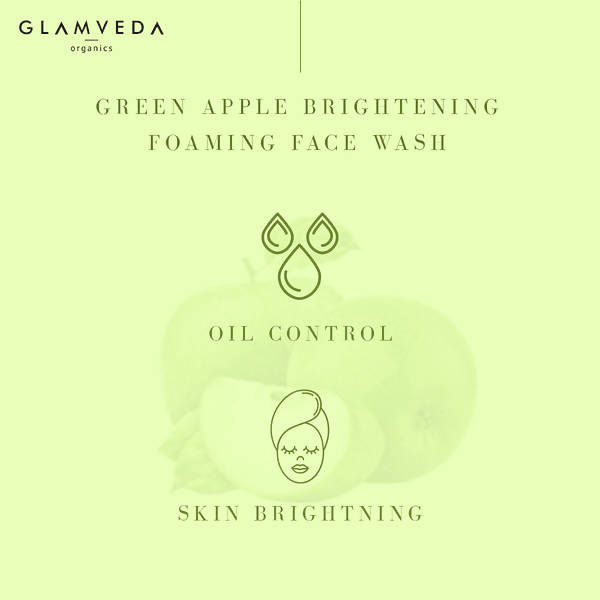 Glamveda Green Apple Brightening & Oil Control Face Wash