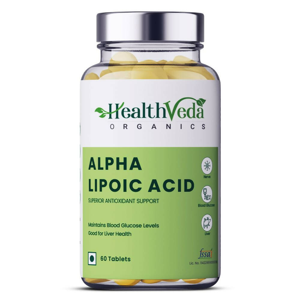 Health Veda Organics Alpha Lipoic Acid Veg Tablets - Distacart