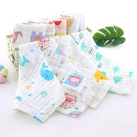 Thumbnail for Mom Care Muslin Cotton Face Towels Set Of 5 - Distacart