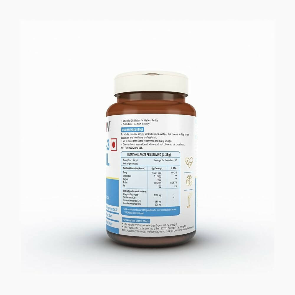 Scitron Omega-3 Fish Oil 1000mg Softgels - Distacart