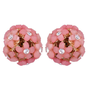 Trendoo Jewelry Gold Plated Stylish Fancy Party Wear Pink Studs