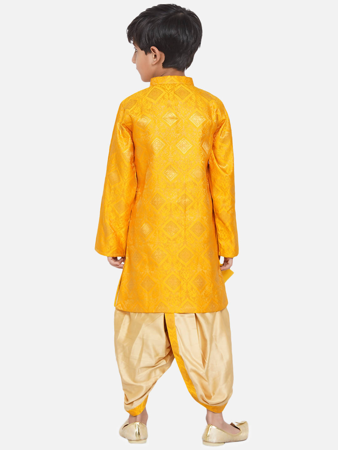 Little Bansi Angrakha Kurta with Dhoti Royal yellow