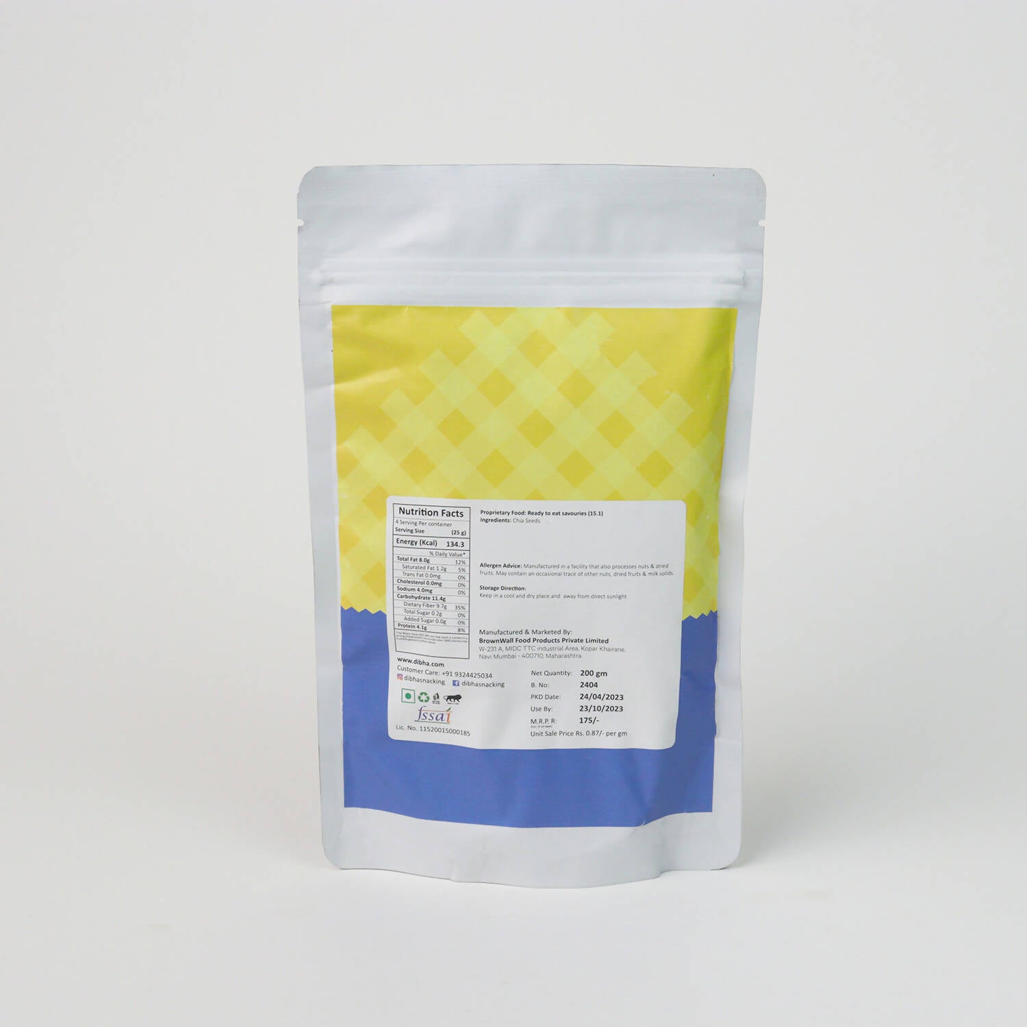 Dibha - Honest Snacking Chia Seeds - Distacart