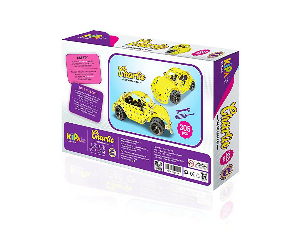 Kipa Innovator - Charlie- 1 DIY Laser Cut, Educational, Learning, Stem, Building and Construction Toys +5 Years - Distacart