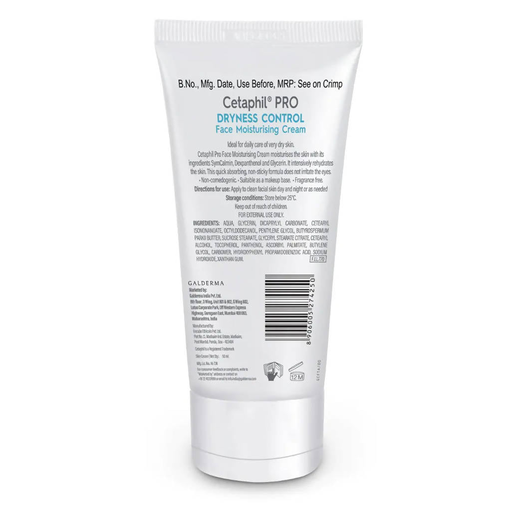 Cetaphil Pro Dryness Control Face Moisturizing Cream - Distacart
