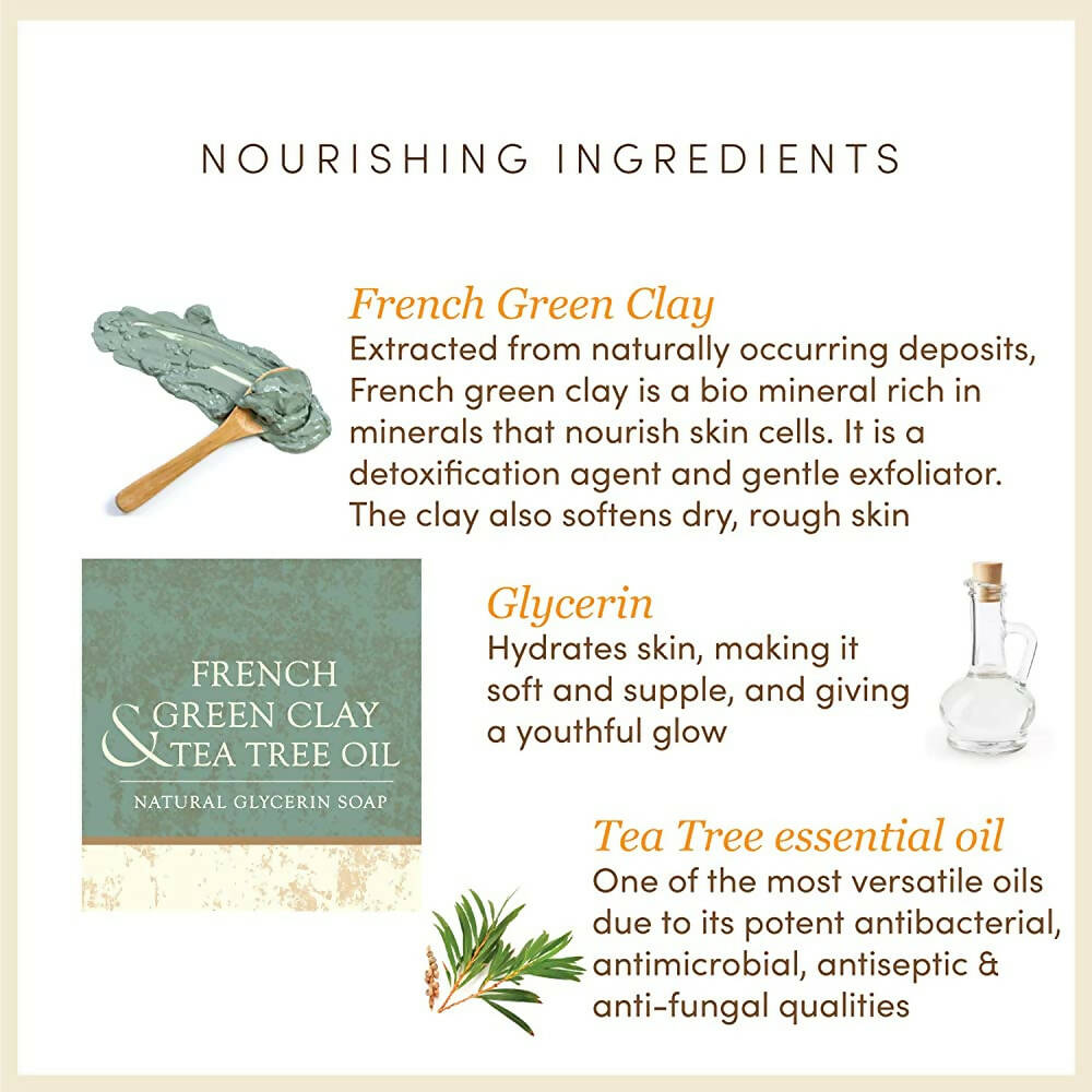 The Earth Reserve French Green Clay & Tea Tree Oil Soap - Distacart