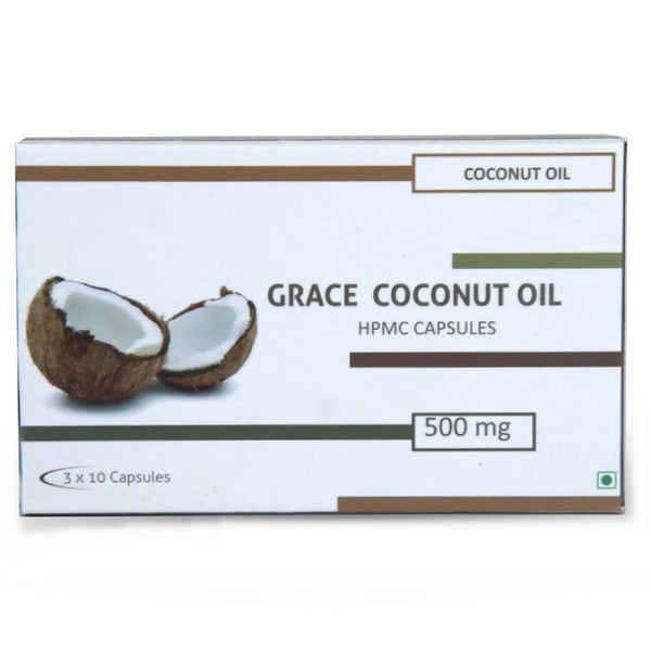 Nutra Grace Coconut Oil Capsules - Distacart