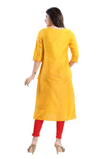 Thumbnail for Snehal Creations Cotton Silk Printed Long Kurti With Sequence Highlight - Distacart