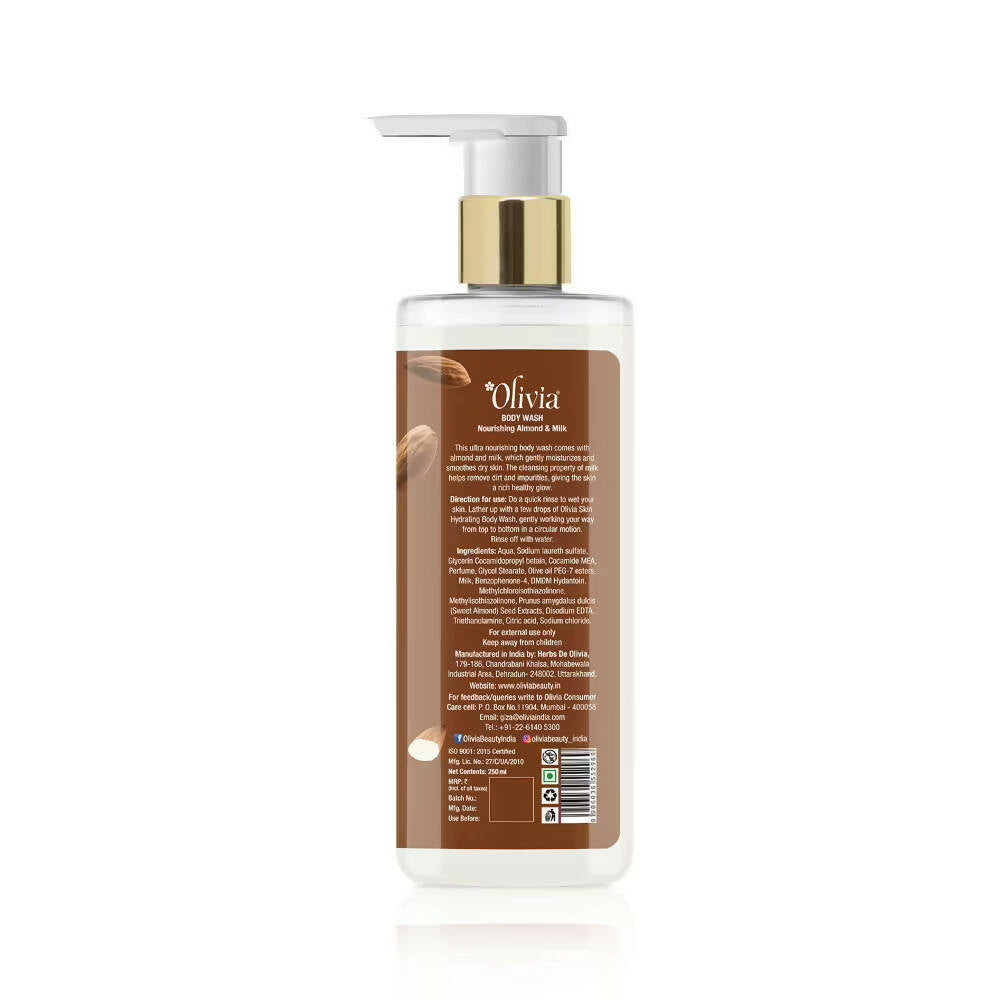 Olivia Skin Hydrating Body Wash Nourishing Almond & Milk - Distacart