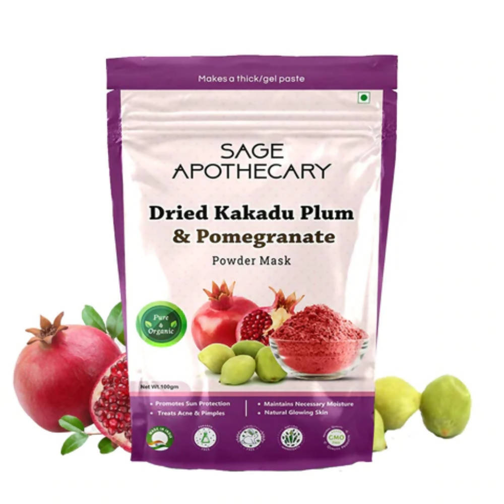 Sage Apothecary Dried Kakadu Plum & Pomegranate Powder Face Mask