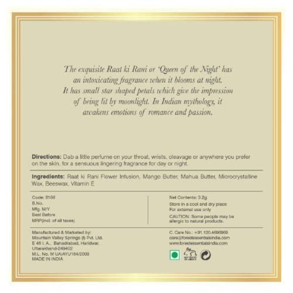 Forest Essentials Solid Perfume Raat Ki Rani - Distacart