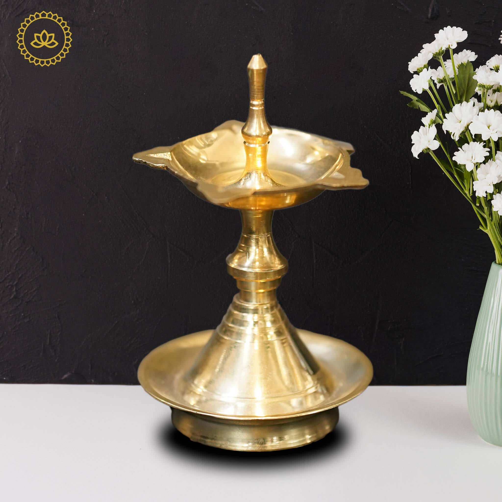 Brass Kerala Diya - Distacart
