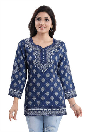 Snehal Creations Bright as Summer Cool Printed Tunic Top
